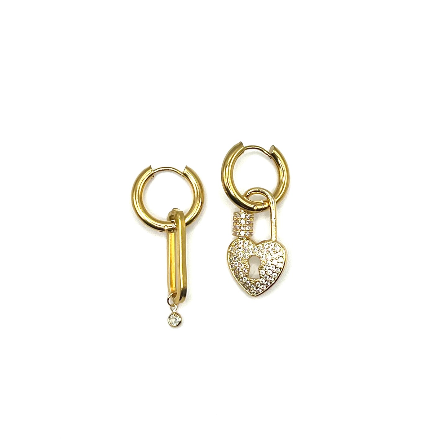 Boucles d'oreilles cadenas 1