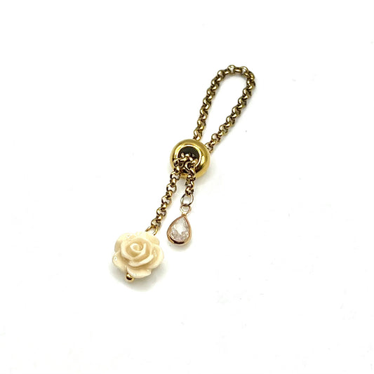 Bague Rose ajustable
