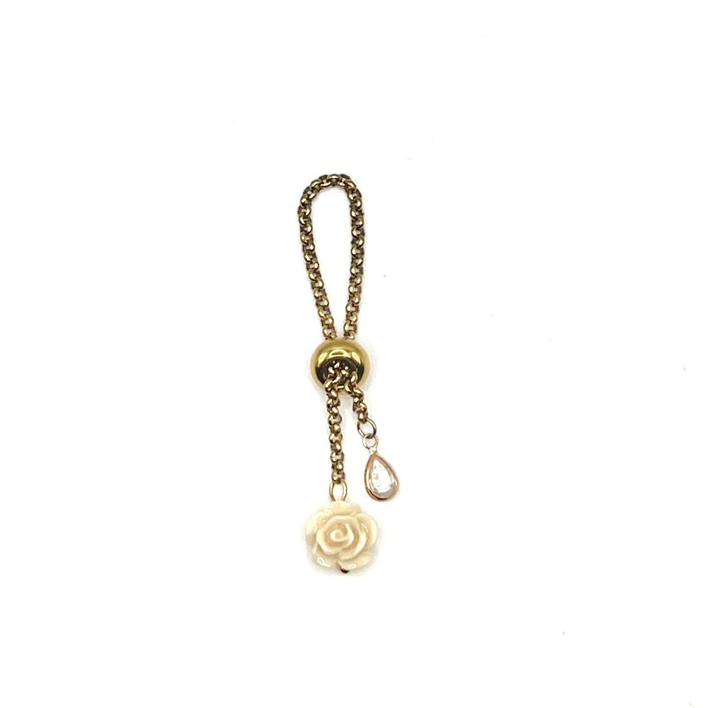 Bague Rose ajustable