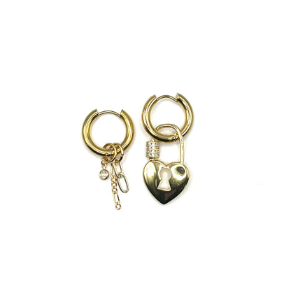 Boucles d'oreilles cadenas 2