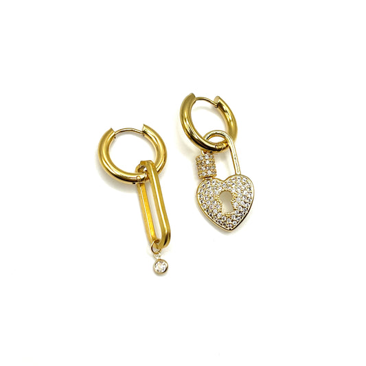 Boucles d'oreilles cadenas 1