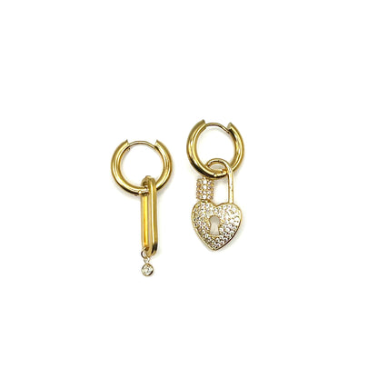 Boucles d'oreilles cadenas 1